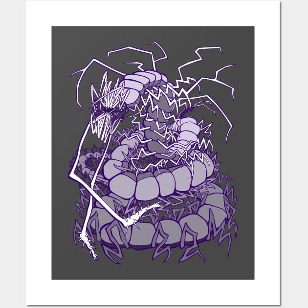 Scary Scolopendra Wall Art by ATX-sketch